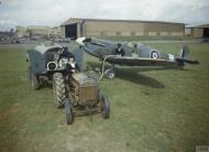 Asisbiz Fleet Air Arm Seafire X4652 being refuelled at the Fleet Air Arm airfield at Yeovilton Somerset IWM TR1275