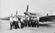 Asisbiz Fleet Air Arm Seafire line up at NAS Lee on Solent 22nd Jan 1943 IWM A13990