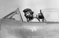 Asisbiz Fleet Air Arm Seafire with Lt AB Fraser Harris DSO DSC at NAS Lee on Solent 22nd Jan 1943 IWM A13991