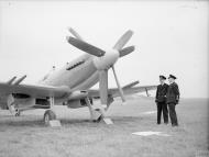 Asisbiz Fleet Air Arm Vickers Armstrong Supermarine Seafire 45 powered by a Rolls Royce Griffon engine Oct 1945 IWM A30643