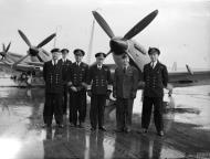 Asisbiz Aircrew Fleet Air Arm Seafire pilots aboard HMS Implacable off Norway 26th Nov 1944 IWM A26655