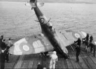 Asisbiz Fleet Air Arm Seafire landing mishaps aboard HMS Battler 02