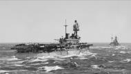 Asisbiz Pedestal RN carrier HMS Eagle with Spitfires escort by HMS Malaya part of Force X Mediterranean IWM A7840