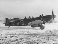 Asisbiz French Spitfire taxi for their mission into Germany Vosges France 1944 45 01