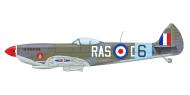 Asisbiz Spitfire XVI RAF 612Sqn RAuxAF RASD SL718 Cooper Air Race Elmdon Air Base Jul 1949 0A