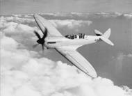 Asisbiz Spitfire T8 Prototype N32 in flight England IWM HU1674a