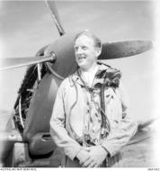 Asisbiz Aircrew RAAF 451Sqn FO ND MacKenzie at St Catherines Calvi Corsica France July 1944 AWM MEA1942