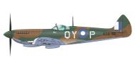 Asisbiz Spitfire LFVIII RAAF 452Sqn QYP FO Peter Bullock A58 411 Sattler Airstrip NT Sep 1944 profile by Eduard 0A