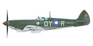 Asisbiz Spitfire LFVIII RAAF 452Sqn QYR FO Rex Watson A58 504 Balikpapan Borneo Aug 1944 profile by Eduard 0A