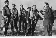 Asisbiz UK service Aircrew RAAF 452 Squadron pilots and IO 01