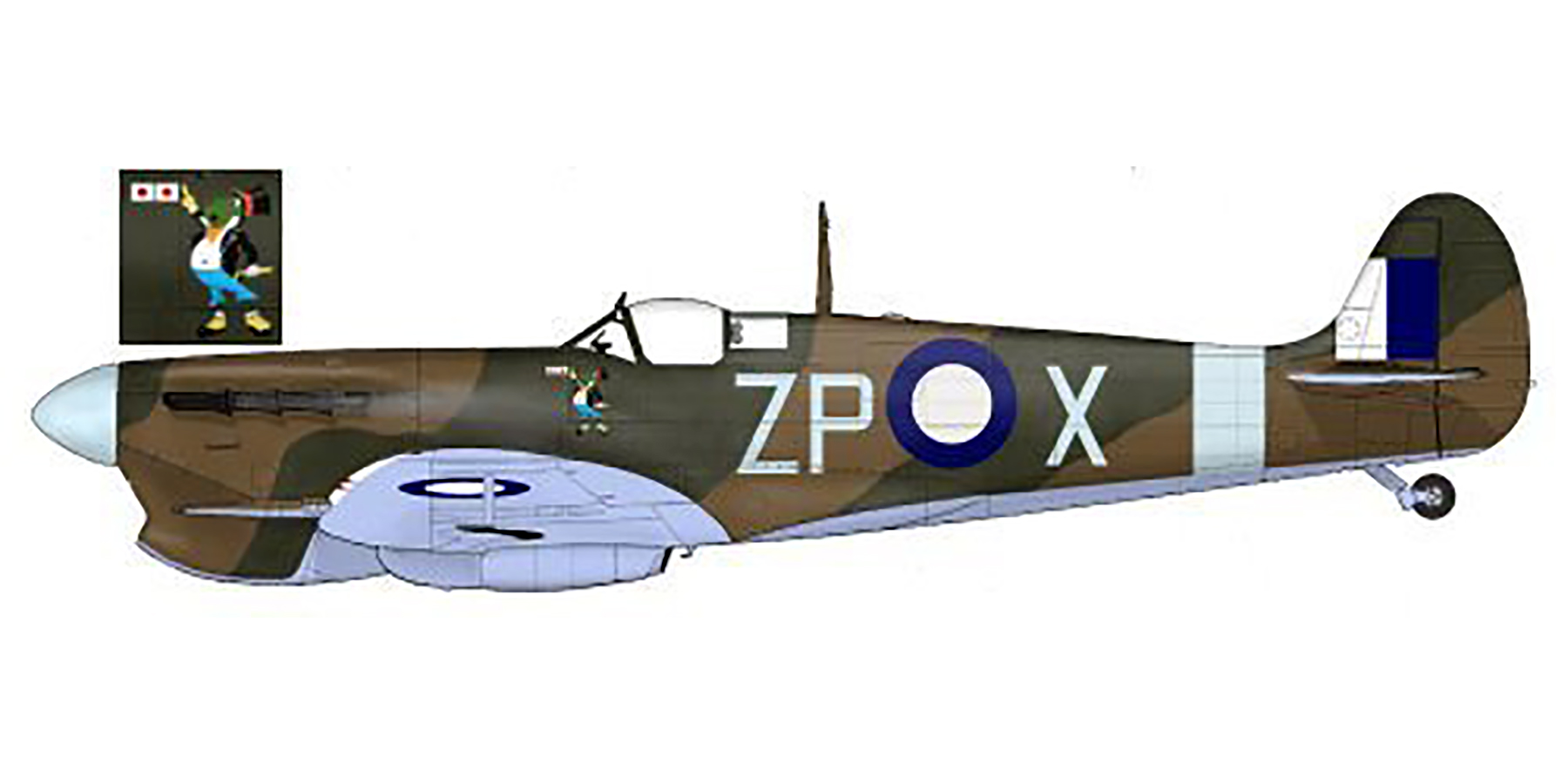 Spitfire MkVcTrop RAAF 457Sqn ZPX Bush Hamilton A58 84 Darwin 1943 0A