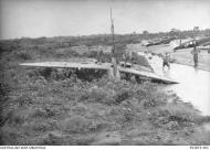Asisbiz Spitfire MkVc RAAF 79Sqn UPG A58 178 landing accident Kiriwina 12th Jan 1944 AWM 01
