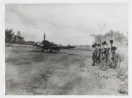 Asisbiz RAAF Spitfire MkVcTrop taking off from a bush strip in north west Australia late 1942 02