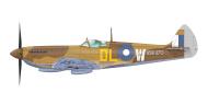 Asisbiz Spitfire LFVIII RAAF 54Sqn DLW A58 370 Darwin NT May 1945 profile by Eduard 0A