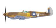 Asisbiz Spitfire LFVIII RAAF 54Sqn DLW A58 370 Darwin NT May 1945 profile by Eduard 0A