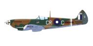 Asisbiz Spitfire LFVIII RAAF 80 Wing CRC Cmdr Clive Killer Caldwell A58 484 1944 profile by Eduard 0A