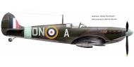 Asisbiz Spitfire MkVb RAF 124Sqn ONA flown by Michael Reid AA761 Biggin Hill Mar 1942 0A