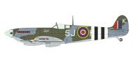 Asisbiz Spitfire MkIXc RAF 126Sqn 5JK ML214 RAF Harrowbeer Devon 6th Jun 1944 profile by Eduard 0A