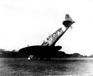 Asisbiz Spitfire MkIX RAF 131Sqn NXA MA83x landing mishap at Hawkinge 4th Feb 1944 IWM CH18692