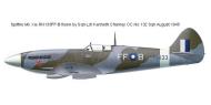 Asisbiz Spitfire XVI RAF 132Sqn FFB Lenneth Charney RN133 India Aug 1945 0A
