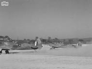 Asisbiz Spitfire VIII RAF 136Sqn HML and HMT taking off from Rumkhapalong operating over Burma CBI 1944 IWM 02