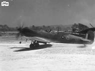 Asisbiz Spitfire VIII RAF 136Sqn HMO taking off from Rumkhapalong operating over Burma CBI 1944 IWM 01