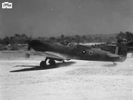Asisbiz Spitfire VIII RAF 136Sqn HMO taking off from Rumkhapalong operating over Burma CBI 1944 IWM 04