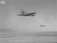 Asisbiz Spitfire VIII RAF 136Sqn in line abreast formation taking off from Rumkhapalong Bangladesh CBI 1944 IWM 02