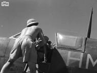 Asisbiz Spitfire VIII RAF 136Sqn pilot being strapped in before taking off from Rumkhapalong Bangladesh CBI 1944 IWM 01