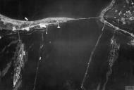 Asisbiz Recon Mosquito PRXVI RAF 544Sqn NS504 at 8,500 feet of the German battleship Tirpitz moored Kaafjord Norway IWM HU92979