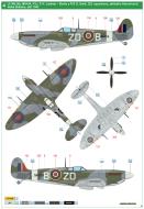 Asisbiz Spitfire LFIXb RAF 222Sqn ZDB FLt PH Lardner MH434 Hornchurch England 1943 profile by Eduard 0B