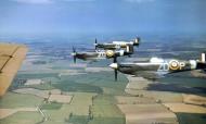 Asisbiz Spitfire MkVbs RAF 222Sqn ZDP ZDF and ZDE based at North Weald IWM COL190