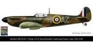 Asisbiz Spitfire MkIa RAF 234Sqn AZH Richard Hardy N3277 forced landed Cherbourg France 15th Aug 1940 0A