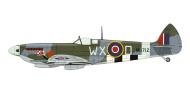 Asisbiz Spitfire MkIXc RAF 302Sqn WXD Henryk Dygala MH712 ALG G10 Plumetot France Aug 1944 profile by eduard V0A