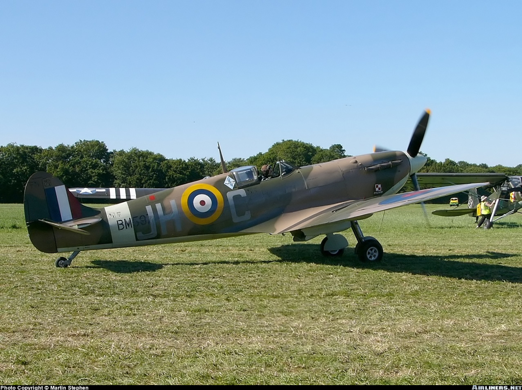 Airworthy Spitfire warbird MkVb RAF 317Sqn JHC BM597 G MKVB 05