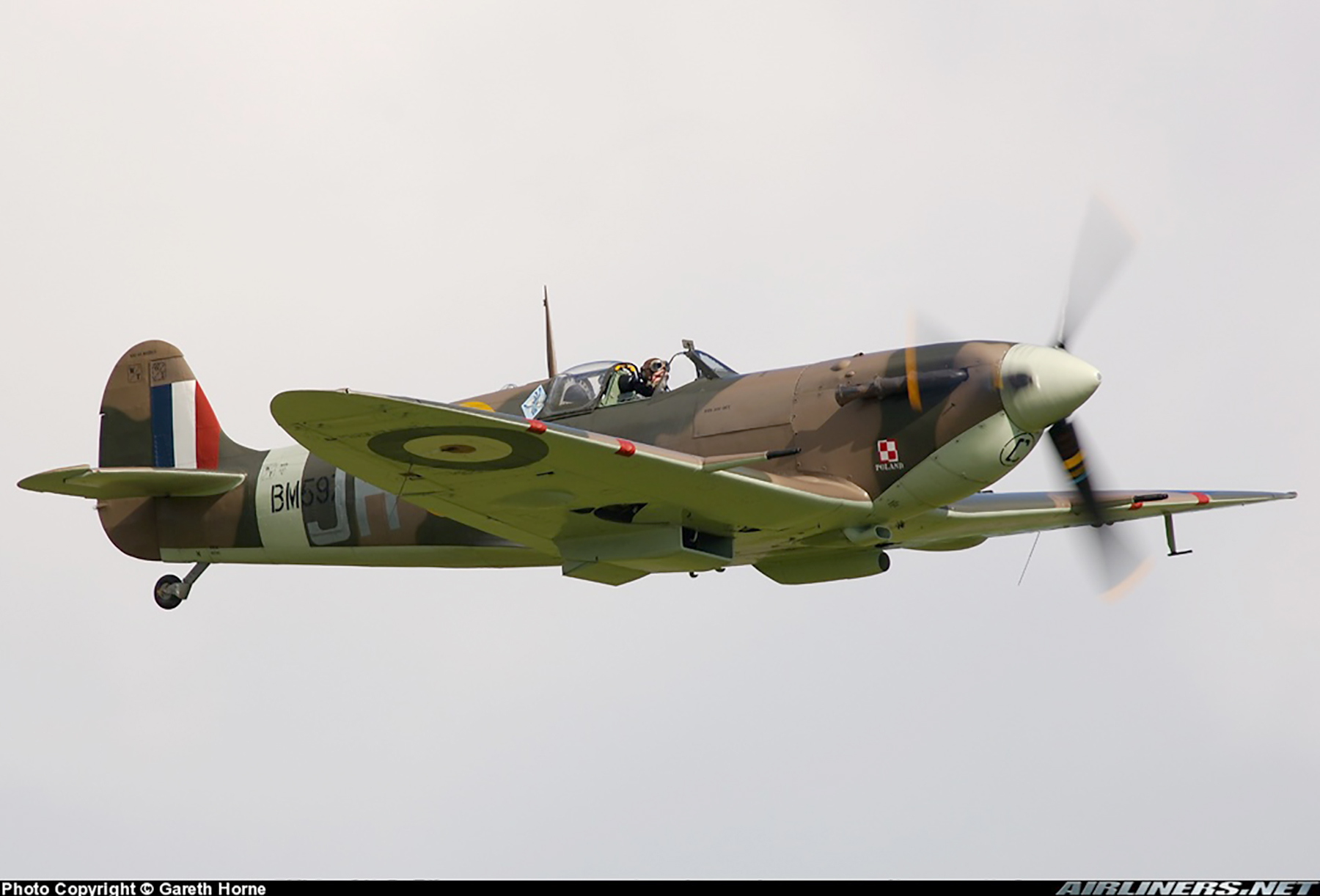 Airworthy Spitfire warbird MkVb RAF 317Sqn JHC BM597 G MKVB 16