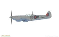 Asisbiz Spitfire HFVIII RAF 32Sqn GZM JF404 at Foggia Italy 1944 profile by Eduard 0C