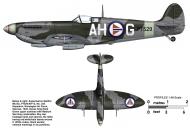 Asisbiz Spitfire MkIXc RAF 332Sqn AHG PT529 Vaernes 1946 0A