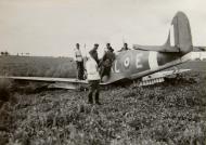 Asisbiz Spitfire MkII RAF 54Sqn KLE belly landed France eBay 01