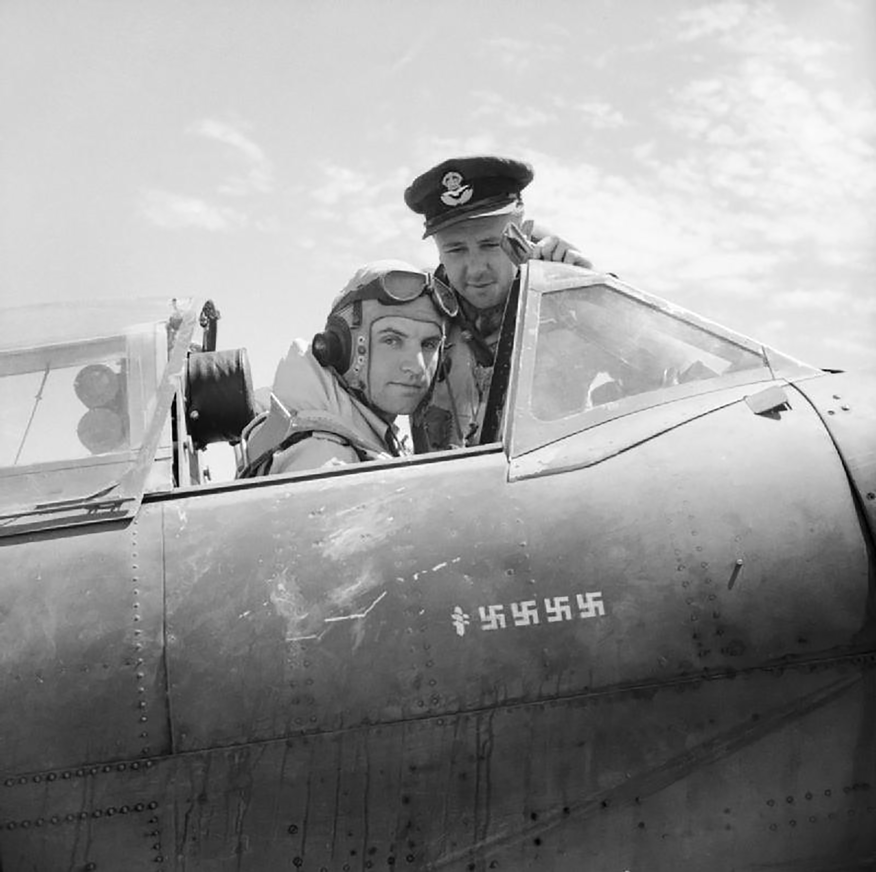 Spitfire MkVcTrop RAF 601Sqn Dennis Barnham Luqa Malta June 1942 IWM 1001