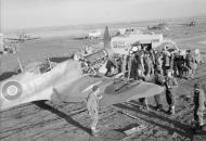 Asisbiz Spitfire MkVc RAF 601Sqn dispersal at Canne Italy IWM CNA2260