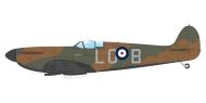 Asisbiz Spitfire MkI RAF 602Sqn LOB Drem East Lothian Mar 1940 profile by Eduard 0A