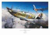 Asisbiz Spitfire MkVb RAF 602Sqn LOW SqnLdr Brendan EF Finucane CO BM124 named Queens of Salote at RAF Kenley Apr 1942 0B