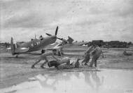 Asisbiz Spitfire MkVIII RAF 607Sqn AFK at Mingaladon Burma IWM CF660