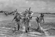 Asisbiz Spitfire MkVIII RAF 607Sqn AFP and AFX at Mingaladon May 1944 IWM CI1458
