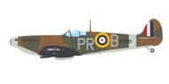 Asisbiz Spitfire MkIIa RAF 609Sqn PRB SLdr Michael L Robinson P7881 Biggin Hill Apr 1941 profile by Eduard 0A