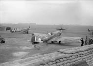 Asisbiz Spitfire MkIIa RAF 65Sqn YTV and YTW at Kirton in Lindsey England 1941 01