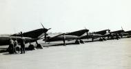 Asisbiz Spitfire MkIa RAF 65Sqn FZ line up RAF Hornchurch photo taken by Patrick Hayes KIA July 7 1940 01