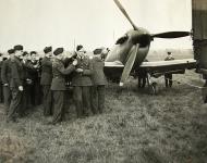Asisbiz Spitfire MkIa RAF 65Sqn with damaged right undercarriage photo taken by Patrick Hayes who was KIA 7th July 1940 01