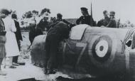 Asisbiz Spitfire RAF 66Sqn LZP Stevens P7787 sd by JG52 nr Groede 1POW 12th Aug 1941 NIOD